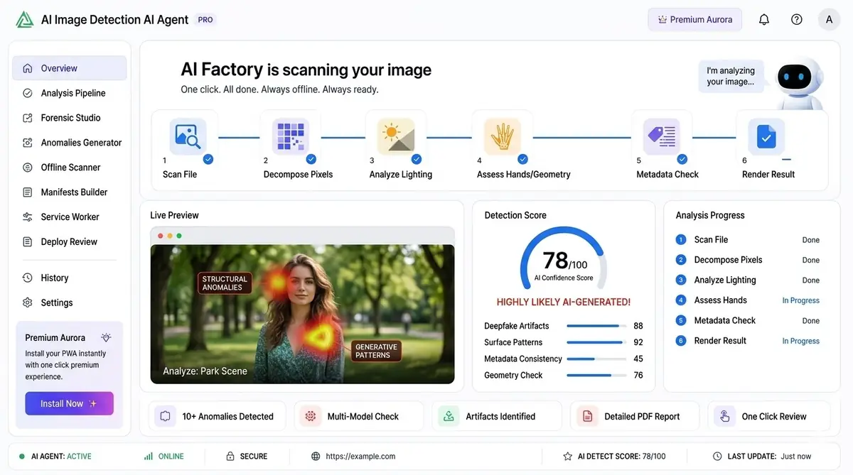 AI semantic HTML agent — example of the AI tool dashboard software